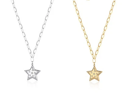 Collana Donna Lunga Stella Cristalli Acciaio Sagapo SSE02 SSE06 S'agapo - Immagine 1 di 2