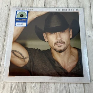 TIM MCGRAW The Biggest Hits Arctic Blue Vinyl Record LP Walmart Exclusive - Picture 1 of 2