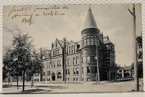 AK High School Janesville, WI verschickt 1907 ungeteilte Rückseite - Bild 1 von 2