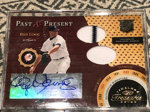 2003 Timeless Treasures Roger Clemens 1/15 Auto Jerseys Past and Present - Picture 1 of 3