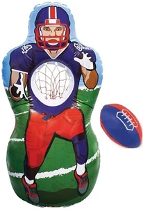 Kovot Inflatable Football Target Set - Inflates to 5 Feet Tall! - Soft Mini Toss - Picture 1 of 4