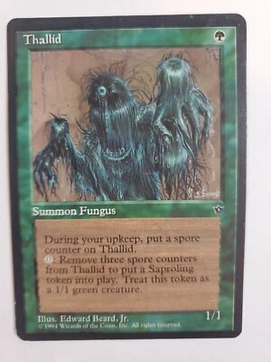 MTG Magic The Gathering Card Thallid Summon Fungus Green Fallen Empires 1994 - Image 1 of 2