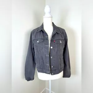 Giacca camionista Levi's donna originale taglia small grigio lavaggio nuova con etichetta - Foto 1 di 11