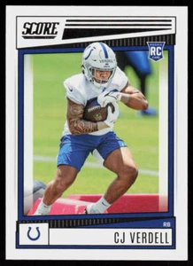 2022 Score CJ Verdell #392 FOOTBALL Rookie Indianapolis Colts RC - Picture 1 of 2
