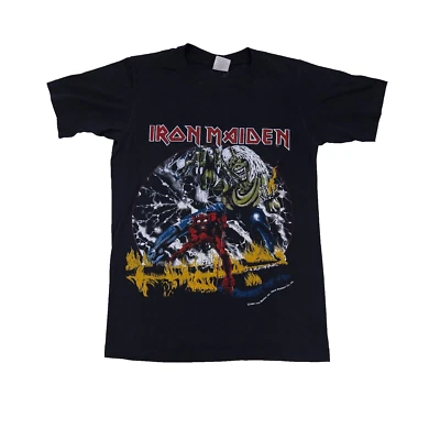 1982 Vintage IRON MAIDEN S Number Of The BEAST Concert World Tour Shirt - Image 1 of 4