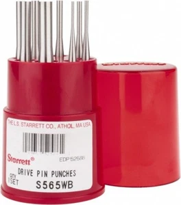 Starrett S565WB Drive Pin Punch Set, 4"/ 100mm Length - Picture 1 of 1