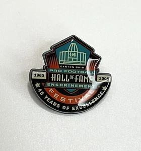 2008 NFL Pro Football Hall of Fame 45th Anniversary Glossy Enshrinement Pin HOF - Picture 1 of 2