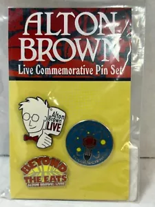 JUEGO DE PINES ESMALTE ALTON BROWN Beyond The Eats Live Tour 2021-22 ¡nuevo! - Imagen 1 de 6