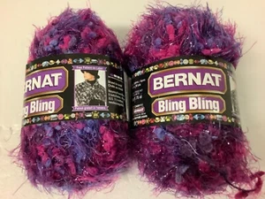 2 Bernat "Bling Bling" Yarn ~ Puttin' on the Ritz (65328) Same Dye Lot# - Picture 1 of 5