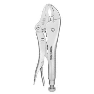 WORKPRO Locking Plier 10inch Curved Jaw Adjustable Vice Grip Plier w/Wire Cutter - Picture 1 of 8