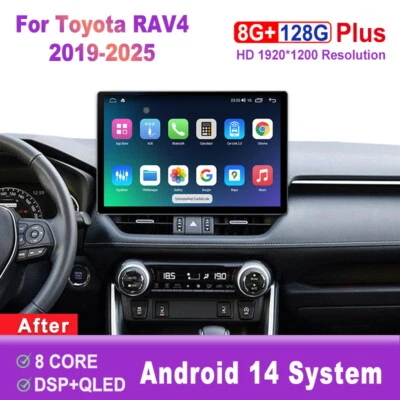 13.1 inch Screen Android Car Radio For Toyota RAV4 2019-2025 Carplay Head Unit - Image 1 of 4