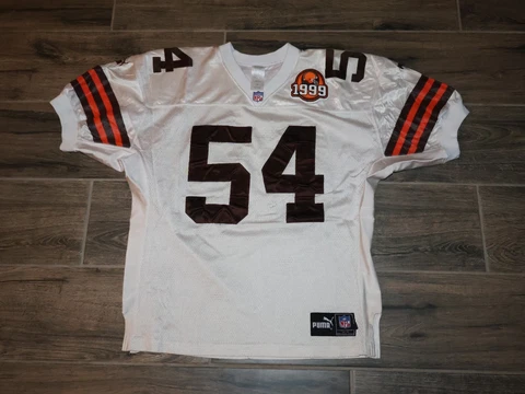 Authentic Chris Spielman Cleveland Browns NFL Football Jersey Vintage Puma 48 54 Cover