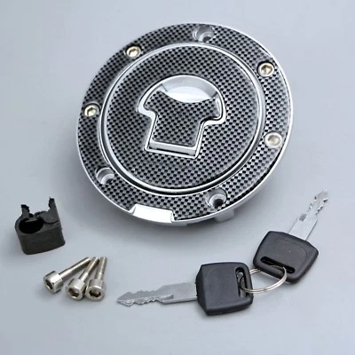 Bloqueo de tapa del tanque de combustible de gasolina apto para Honda CBF600/1000 NT650/700 ST1300 VFR800 VTR1000 Foto 1 de 4