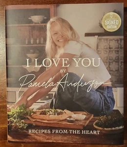 2 Pamela Anderson Books "I Love You Recipes From The Heart" 1 Signed 1 Unsigned - Picture 1 of 14