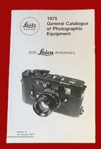 Leitz General Catalogue of Photographic Equipment 50 Year 1975 Edition 112 Pages - Picture 1 of 2