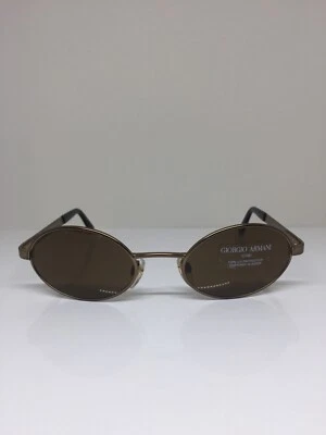 New Vintage Giorgio Armani Sunglasses GA 679 C. 884 Satin Gold 50mm Made Italy - Image 1 of 4