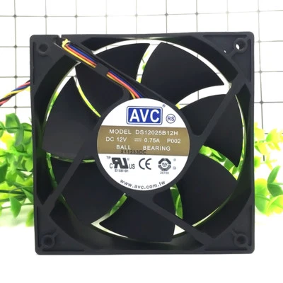 AVC DS12025B12H 12025 12V 0.75A  4pin 120*120*25mm PWM Chassis Cooling Fan - Image 1 of 3