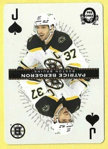PATRICE BERGERON 2021-22 O-PEE-CHEE JACK OF SPADES PLAYING CARD - Picture 1 of 2