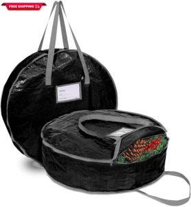 Christmas Wreath Storage Bag 30" - Garland Holiday Container with Tear Resistant - Picture 1 of 7