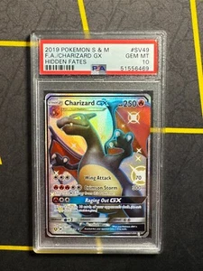 Charizard GX SV49/SV94 Hidden Fates Full Art Pokemon TCG - PSA 10 GEM MINT - Picture 1 of 2