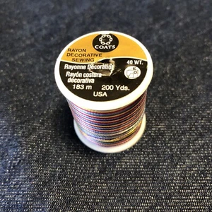 Coats Rayon Thread- Red, Blue, Purple, And Yellow - Picture 1 of 3