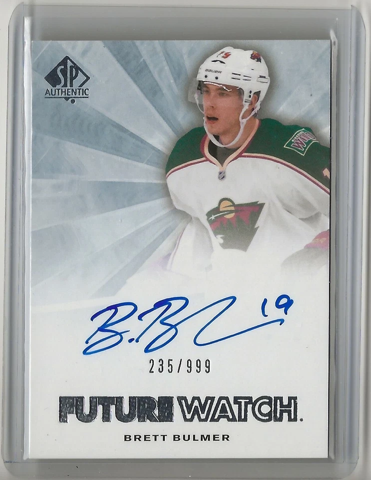 2011 2011-12 SP Authentic Auto Rookie #271 Brett Bulmer 235/999 Minnesota Wild - Image 1 of 1