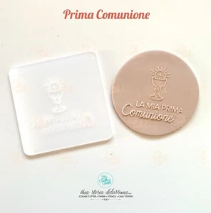 Prima Comunione Stampo Rilievo Formine Biscotti (leggi Descrizione) - Picture 1 of 1