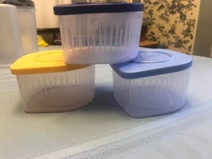 New Tupperware 3 piece  fresh and cool container;  2 c capacity - Picture 1 of 1