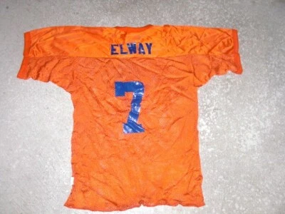 Camiseta deportiva de fútbol americano juvenil de práctica personalizada John Elway de los Denver Broncos de colección de los años 80  Foto 1 de 4