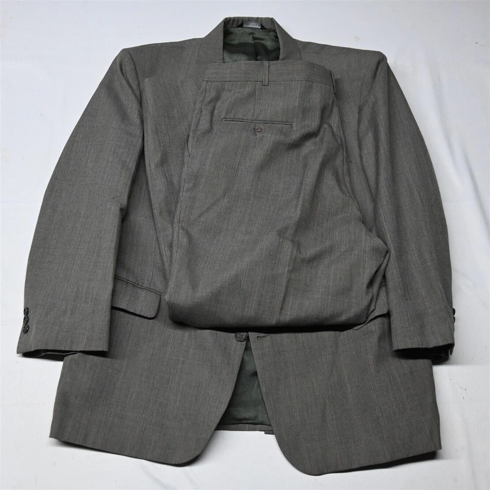 De Colección Botánica 500 46L 40x30 Marrón Cuadros Glenn Hecho en EE. UU. Lana Hombres Chaqueta Pantalones Traje Foto 1 de 4