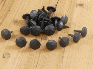 15 CLAVOS DECORATIVOS CLAVOS DE METAL FORJADO A MANO 1" NEGRO ARTESANÍA PRIMITIVA - Imagen 1 de 9