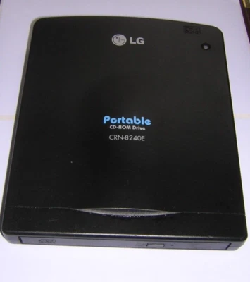 LG Portable External CD-ROM Drive CRN-8240E - Image 1 of 4