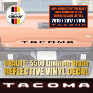 [REFLECTIVE BLACK] Tailgate Letters Vinyl Decals Sticker for TACOMA 2014-2023 - Picture 1 of 6
