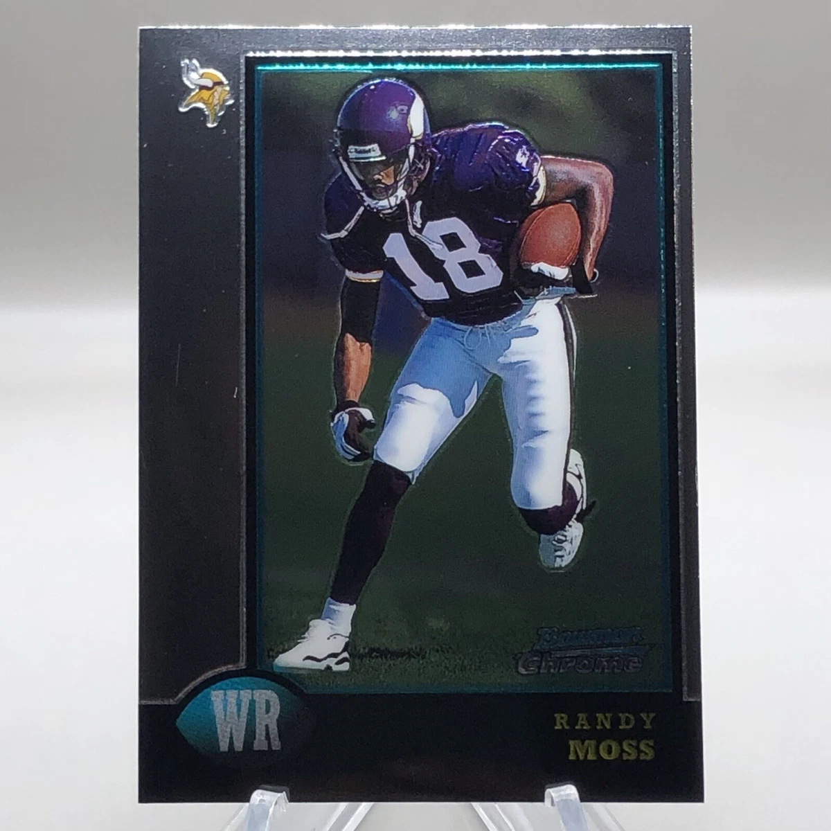 Bowman Randy Moss Minnesota Vikings Rookie Football Trading Cards