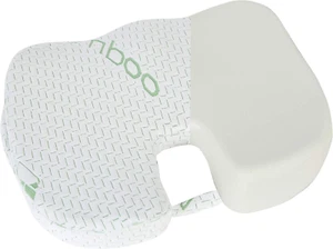 Bamboo Seat Cushion Pillow for Office Chair - Memory Foam Pad for Tailbone - Picture 1 of 12