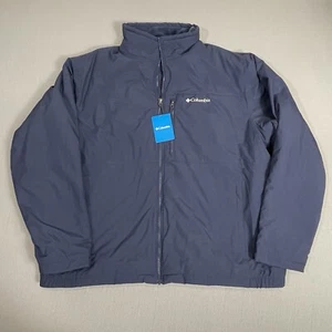 Columbia Jacket Mens XXL Blue Northern Utilizer Fleece Lined - Picture 1 of 11