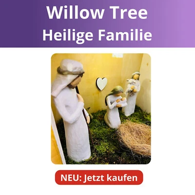 ❤️ Willow Tree Figur Krippenfiguren Heilige Familie Maria Jesus 26005 Nativity - Bild 1 von 4