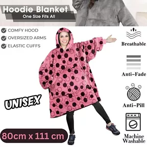 Hoodie Oversized Blanket Sherpa Fleece Extra Large Giant Hooded Sweatshirt Adult - Picture 1 of 120