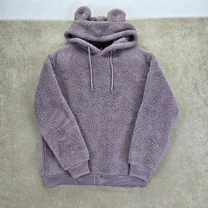 Cold Crush Damen flauschig weich Fleece lila Pullover Hoodie mit Ohren Größe XS - Bild 1 von 19