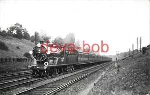 Railway Photo LSWR L12 430 Clapham Cutting L&SWR Drummond 4-4-0 Loco Southern SR - Picture 1 of 1