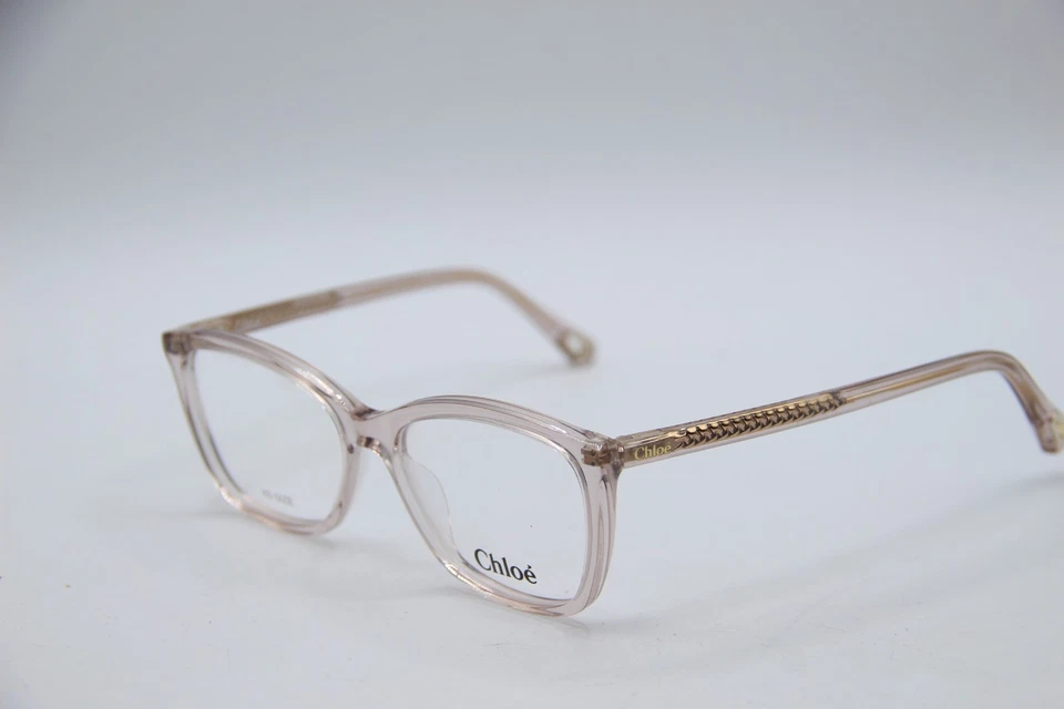 NEW CHLOE CH0118O 003 CLEAR GOLD AUTHENTIC FRAMES EYEGLASSES 52-15 - Image 1 of 4
