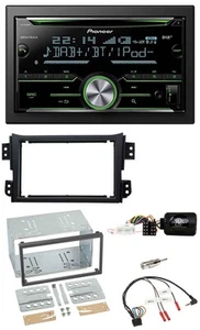 Pioneer Bluetooth Lenkrad DAB 2DIN USB CD Autoradio für Opel Agila B Suzuki Spla - Bild 1 von 9