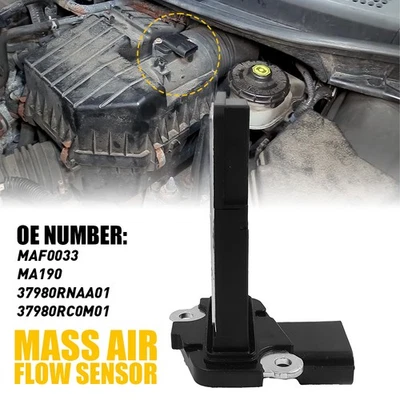 Mass Air Flow Sensor 37980RNAA01 MAF0033 For 2010-2011 Honda Accord Crosstour EK - Image 1 of 4