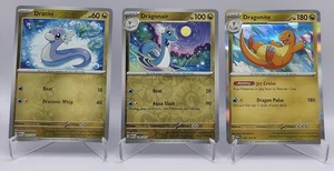 Dratini Dragonair Dragonite Holo Evolution Set Sv: Scarlet & Violet 151 - Picture 1 of 7