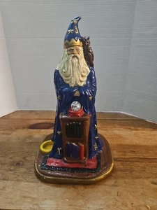 Vintage Plaster Crafts Arts Alfred 13" Wizard Merlin Statue D&D - Picture 1 of 11