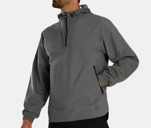 Footjoy Hydrolite X Rain Hoodie L NWT Mercedes Logo Msrp $215 Charcoal - Picture 1 of 8