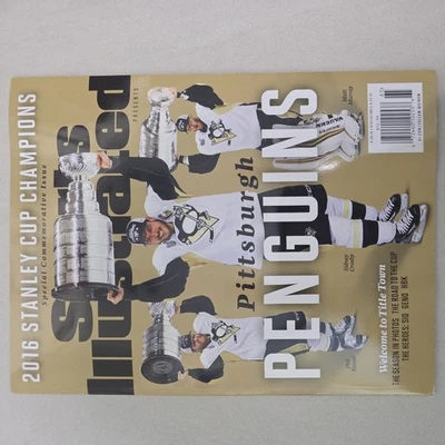 Памятная карточка Кубка Стэнли 2016 Pittsburgh Penguins Sports Illustrated Сид Кросби - Изображение 1 из 3