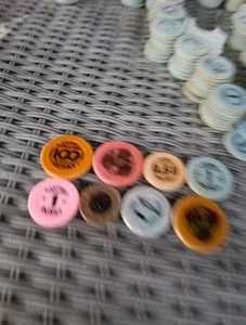 Lot De 8 Ancien Jetons Casino Royat Vichy - Imagen 1 de 6