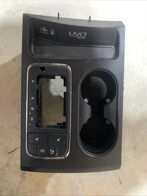 Kia Sedona 2016 consola central palanca de cambios panel de ajuste montaje portavasos OEM Foto 1 de 4