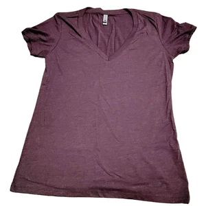 NUEVA Camisa Mujer XL Manga Corta Púrpura - Imagen 1 de 5